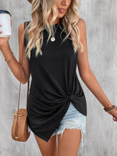 Load image into Gallery viewer, Twisted Round Neck Tank