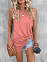 Load image into Gallery viewer, Twisted Round Neck Tank