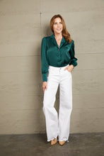 Load image into Gallery viewer, Double Take Lapel Collar Buttoned Puff Sleeve Shirt