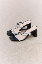 Load image into Gallery viewer, Qupid Level Up Rhinestone Strap Heels