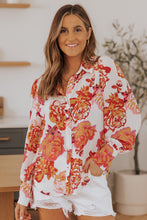 Load image into Gallery viewer, Printed Bishop Sleeve Collared Shirt