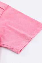 Load image into Gallery viewer, Round Neck Dropped Shoulder Top with Pocket