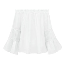 Load image into Gallery viewer, Off-Shoulder Frill Trim Blouse