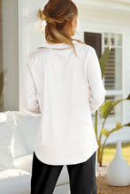Load image into Gallery viewer, Double Take Lapel Collar Buttoned Puff Sleeve Shirt
