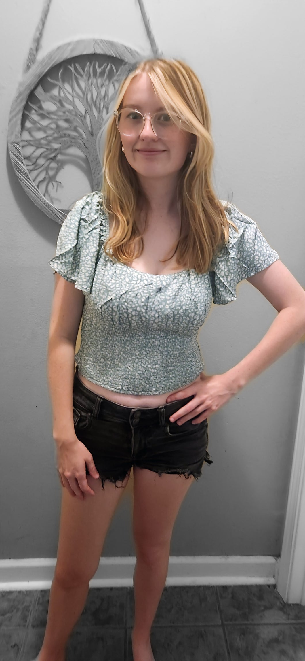 Sage Crop Top
