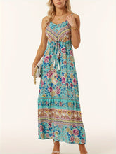 Load image into Gallery viewer, Printed Scoop Neck Midi Cami Dress
