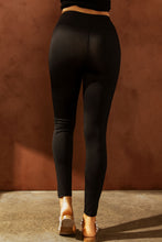 Load image into Gallery viewer, Double Take Wide Waistband Distressed Slim Fit Leggings
