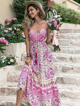 Load image into Gallery viewer, Tassel Printed V-Neck Maxi Dress
