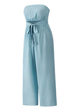 Load image into Gallery viewer, Tied Cutout Tube Wide Leg Jumpsuit
