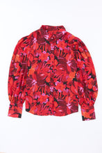 Load image into Gallery viewer, Printed Bishop Sleeve Collared Shirt
