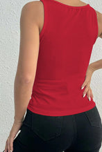 Load image into Gallery viewer, Lace Detail Square Neck Wide Strap Tank
