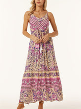 Load image into Gallery viewer, Printed Scoop Neck Midi Cami Dress
